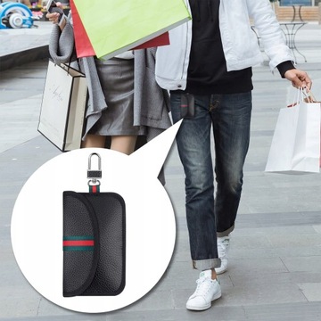 ЗАЩИТНЫЙ КОЖАНЫЙ ЧЕХОЛ ДЛЯ БЕЗКЛЮЧЕВЫХ RFID-КЛЮЧЕЙ 2 шт.
