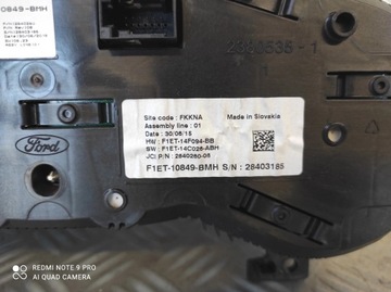 фото thumb №8, Спидометр приборы большой дисплей f1et10849bmh ford focus mk3 рестайлинг 1.5 tdci