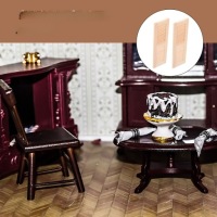 2 шт. маленьких деревянных декоративных жалюзи для мини-мебели