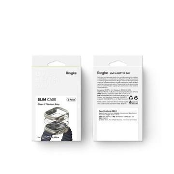 Ringke 2-Pack Apple Watch Ultra 49 мм чистый титан