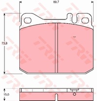 фото thumb №1, Гальмівні колодки гальмівний. mercedes w123 -79