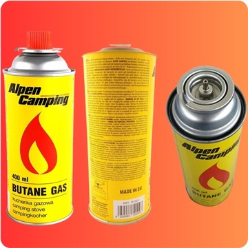 ГАЗОВЫЕ КАРТРИДЖИ ALPEN CAMPING ДЛЯ ПЛИТОВ, ЗАЖИГАЛОК, ГОРЕЛОК, НАБОР ИЗ 15 ШТ.