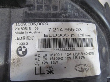 фото thumb №13, Bmw 5 g30 g31 17-23 фара лампа led лівий перед передня ліва c404