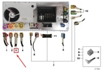 Купить Модуль ремонтный bmw 5 g30 aux in/usb 61116991507 6991507, фото thumb
