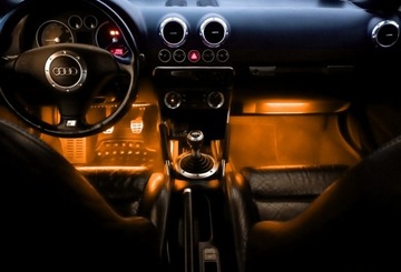 Светодиодная подсветка салона автомобиля RGB 8x30см + багажник BLUETOOTH