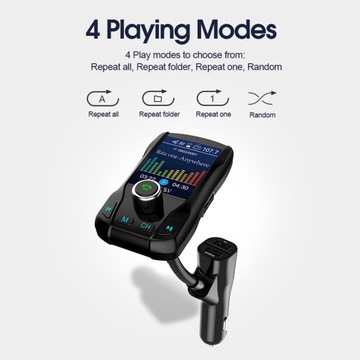 Автомобильный Bluetooth-передатчик черный