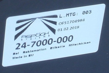 Фонарь задний левый прицеп Multipoint II Aspock