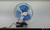 Вентилятор 24V METAL 8 CARTRIDGE FAN под прикуриватель вращающийся