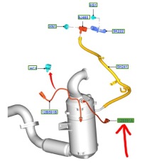 фото thumb №1, Датчик температури вихлопних газів dpf ford 1.5 1.6 tdci