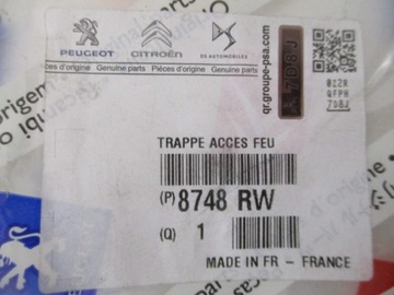 фото thumb №8, Citroen c5 iii x7 заглушка крышки задней правая новая 8748rw