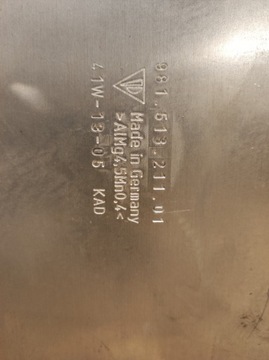 фото thumb №7, Захист плита планка шумоізоляція двигуна porsche cayman 981