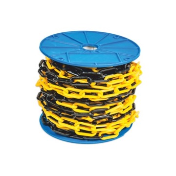 Łańcuch plastikowy żółto-czarny 10 mm 20 m MAAN