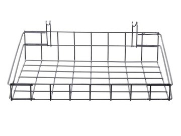 KOSZ KOSZYK DRUT NA KRATĘ KRATOWNICĘ DONICZKI DO SKLEPU 40X30 CZARNY