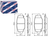 фото thumb №1, Тормозные колодки тормозные задняя fiat freemont lancia voyager 2.0d-3.6lpg
