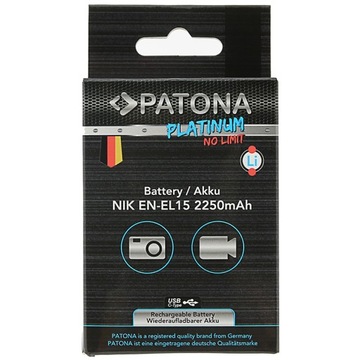 akumulator PATONA Platinum Nikon EN-EL15 z USB-C