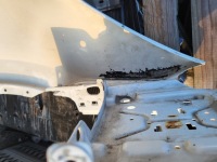 Крыло  левое  перед porsche cayenne 7p оригинальный номер белый Оригинал, фото thumb