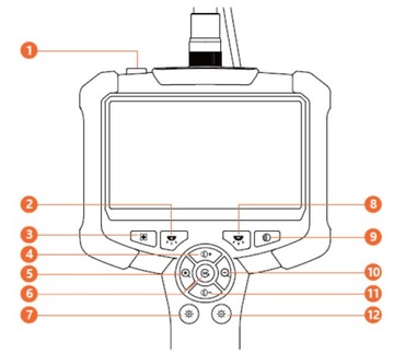 Kamera INSPEKCYJNA WARSZTATOWA ENDOSKOP 5M FULL HD LCD IPS do RUR SILNIKA