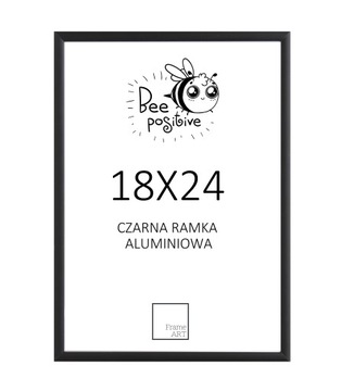 ЧЕРНАЯ АЛЮМИНИЕВАЯ РАМА 18x24 ФОТОПЛАКАТ 24x18