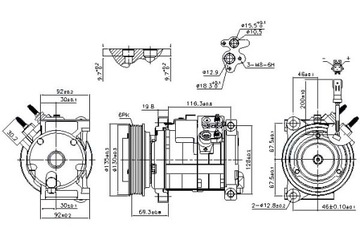 фото thumb №11, Компрессор кондиционера chrysler voyager 01-, townc