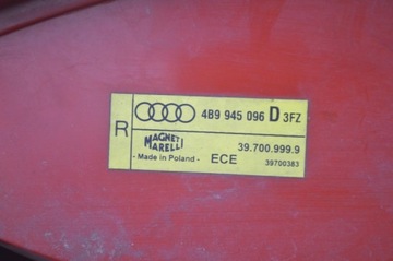 фото thumb №8, Лампа права зад задня 4b9945096 audi a6 c5 універсал 97-01