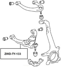 фото thumb №2, Важіль перед toyota 4-runner 02-09,/dolny лівий/