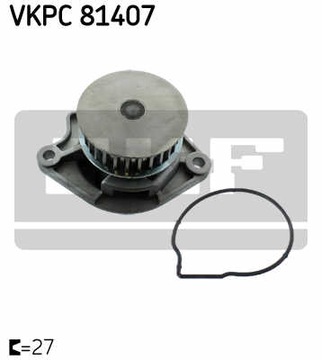 фото thumb №13, Skf vkpc 81407 насос води, охолодження двигуна