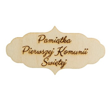 Tabliczka z napisem pamiątka komunii click it 12cm