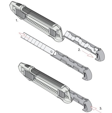 Нож Knipex со сломанным лезвием Tapet Tapeciak 18 мм