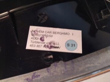 фото thumb №7, 4e0867409 dekor дерево дверь левый перед цвет 3j3 audi a8 d3 2003-2010r