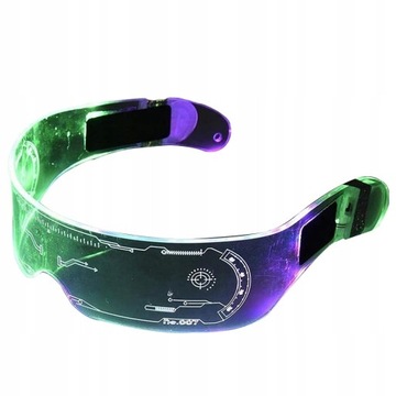 Очки для вечеринок, LED, RGB, 21 световой эффект