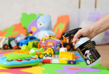 Натуральная жидкость для чистки поверхностей детских игрушек + ткань Vileda