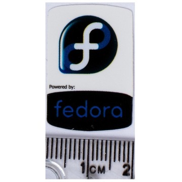 Наклейка Fedora 19 x 28 мм