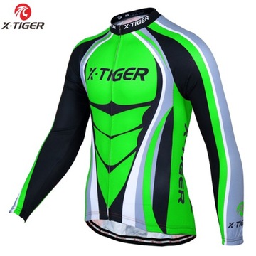 Bluzy Męskie Na Rower Ocieplane Zimowe Termoaktywne Długi Rękaw X-Tiger 3XL