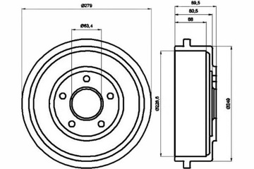 фото thumb №2, Tex94024400 барабани гальмівні ford зад transit conne