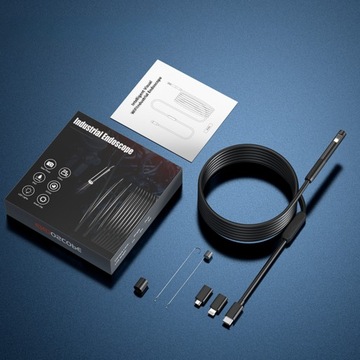 ЭНДОСКОПНАЯ КАМЕРА ДЛЯ ОСМОТРА ДВОЙНАЯ 2MPx 3M IP67 ANDROID IOS ДЛЯ ТЕЛЕФОНА USB-C
