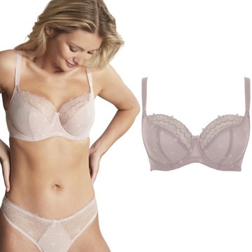 85K 38H Cleo by Panache Blossom miękki biustonosz balkonowy taupe