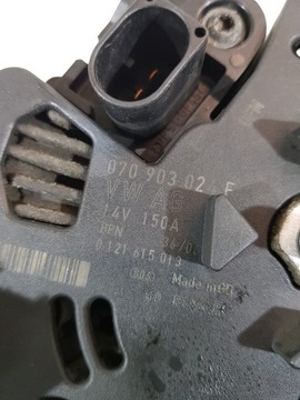 фото thumb №8, Генератор 070903024f vw transporter t5 2.5 tdi axe