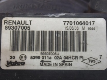 фото thumb №9, Renault megane ii 02-05 лампа права фара перед правий 7701064017