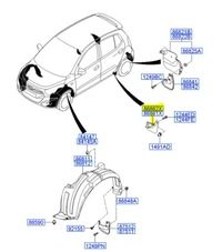 фото thumb №10, Брызговик правый hyundai i10 оригинальный номер 86862-0x200