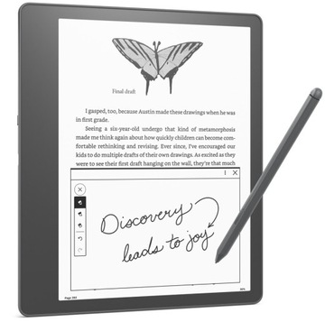 Электронная книга Kindle Scribe, 10,2 дюйма, 32 ГБ, Wi-Fi, стилус премиум-класса, серый