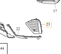 фото thumb №4, Volvo xc60 ii plug-in правая решётка бампера перед r-design оригинальный номер