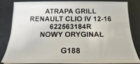 Решётка  решётка радиатора renault clio iv 2012-16 новый оригинал Оригинал, фото thumb