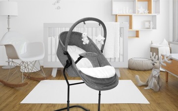Кресло-качалка для детей и малышей 4в1 Луна 35 Серый 9кг