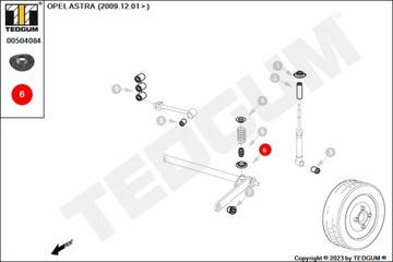 фото thumb №13, Прокладка пружини зад dol astra g