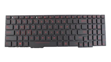 КЛАВИАТУРА ДЛЯ ASUS FX53VD FX553VD FX753VD СВЕТОДИОД КРАСНЫЙ