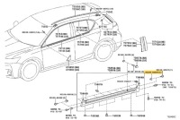 фото thumb №7, Toyota lexus 90189-06006 роз'єм кріплення підкрилки порога aso oem номер нове!