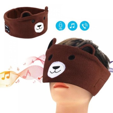 OPASKA na oczy DO SPANIA SŁUCHAWKI Bluetooth PANDA