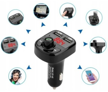 FM-ПЕРЕДАТЧИК USB BLUETOOTH MP3 АВТОМОБИЛЬНОЕ ЗАРЯДНОЕ УСТРОЙСТВО