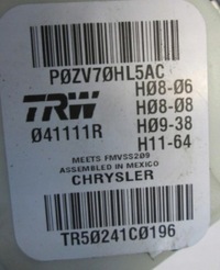 фото thumb №7, Chrysler town country pas левый правый ii iii ряд dodge grand caravan задняя