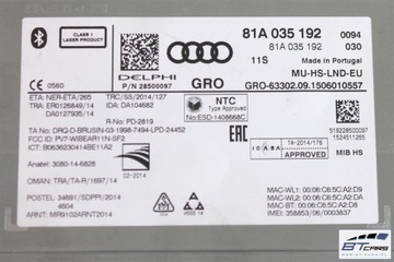 фото thumb №6, Audi q2 набір mmi mib2 зчитувач sim sd навігація + монітор + панель 81a035192 81a